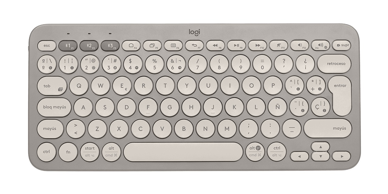 1016392 TECLADO LOGITECH K380 PEBBLEBT - Imagen 1