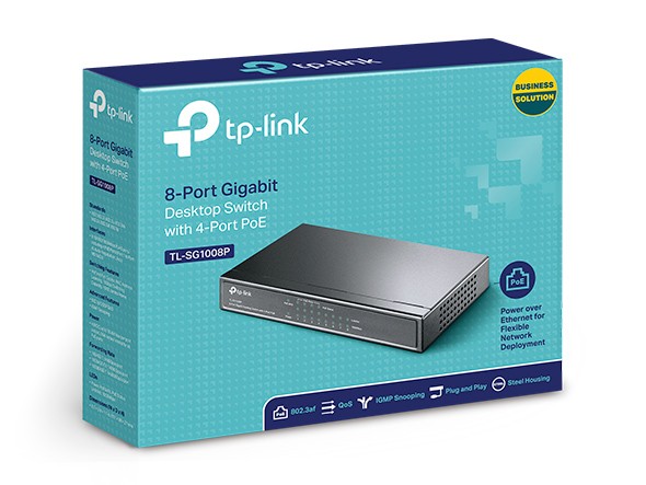 1019606.jpg SWITCH TPLINK SG1008P 8P POE - Imagen 1