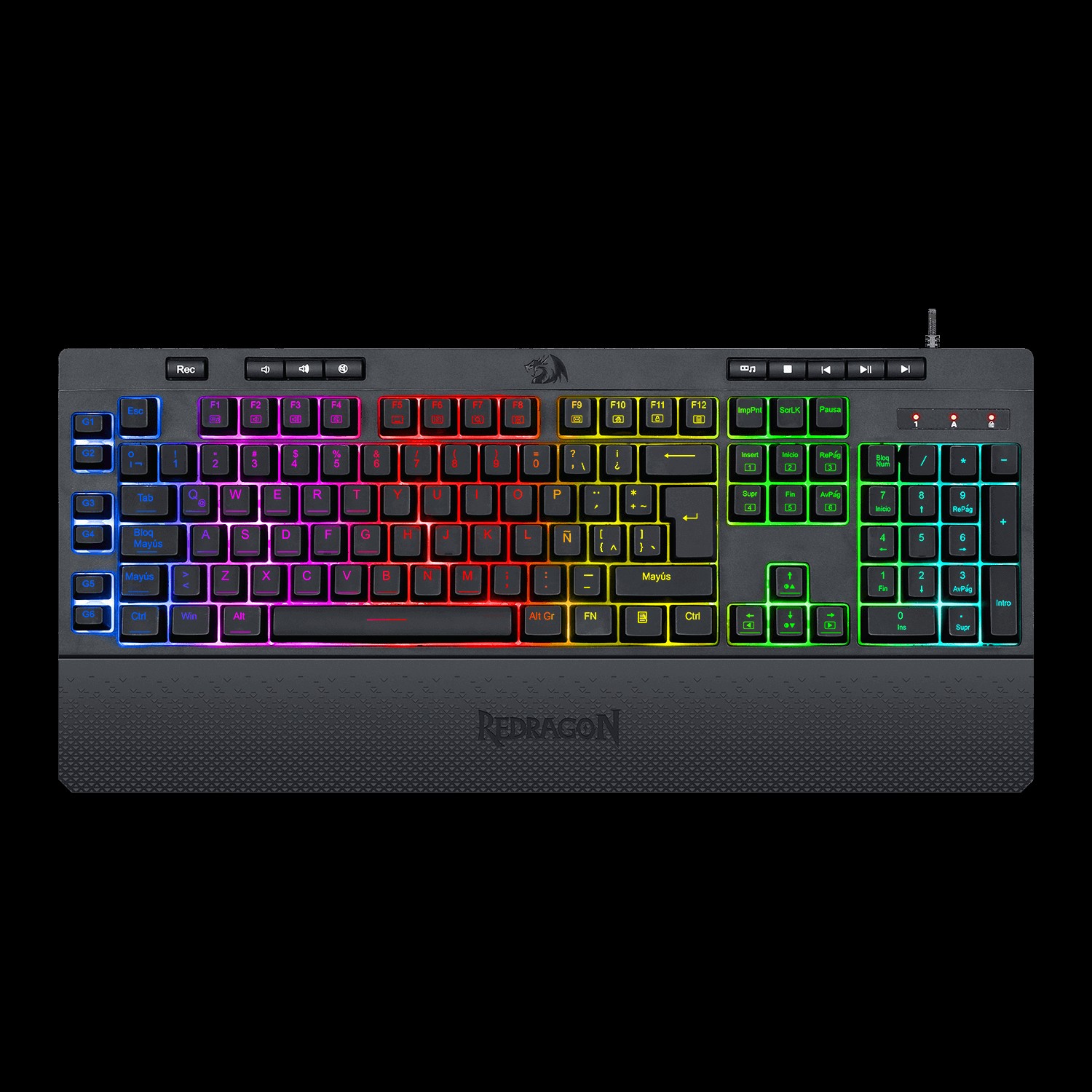 1020892.jpg TECLADO REDRAGON K512 SHIVA - Imagen 1
