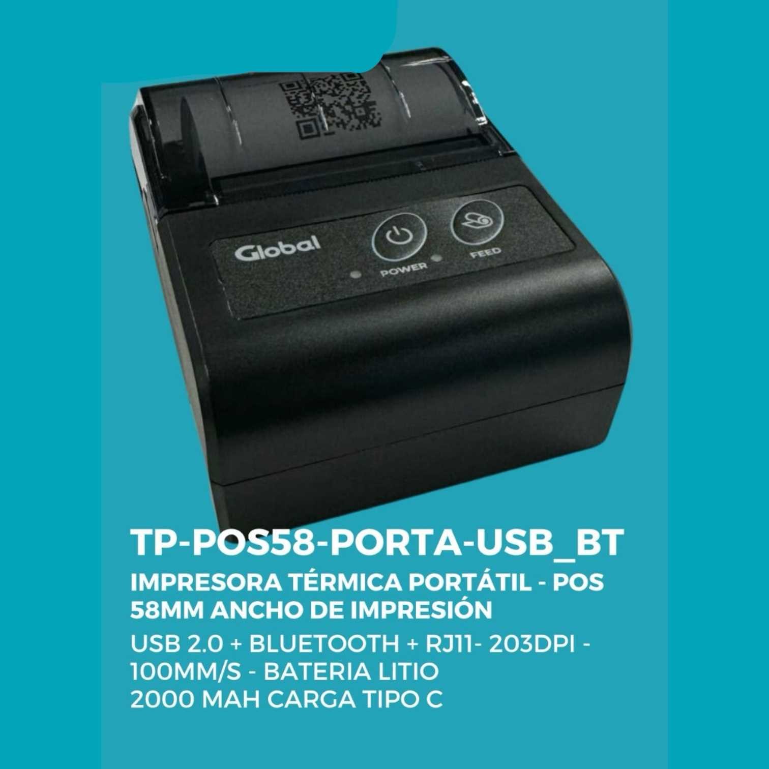 1023629-2.jpg IMPRESORA GLOBAL TP-POS58PORTAUSB-BT - Imagen 1