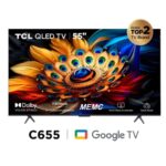TV.TCL 55'55C655A-F QLED GOOGLE TV UHD TV-RV