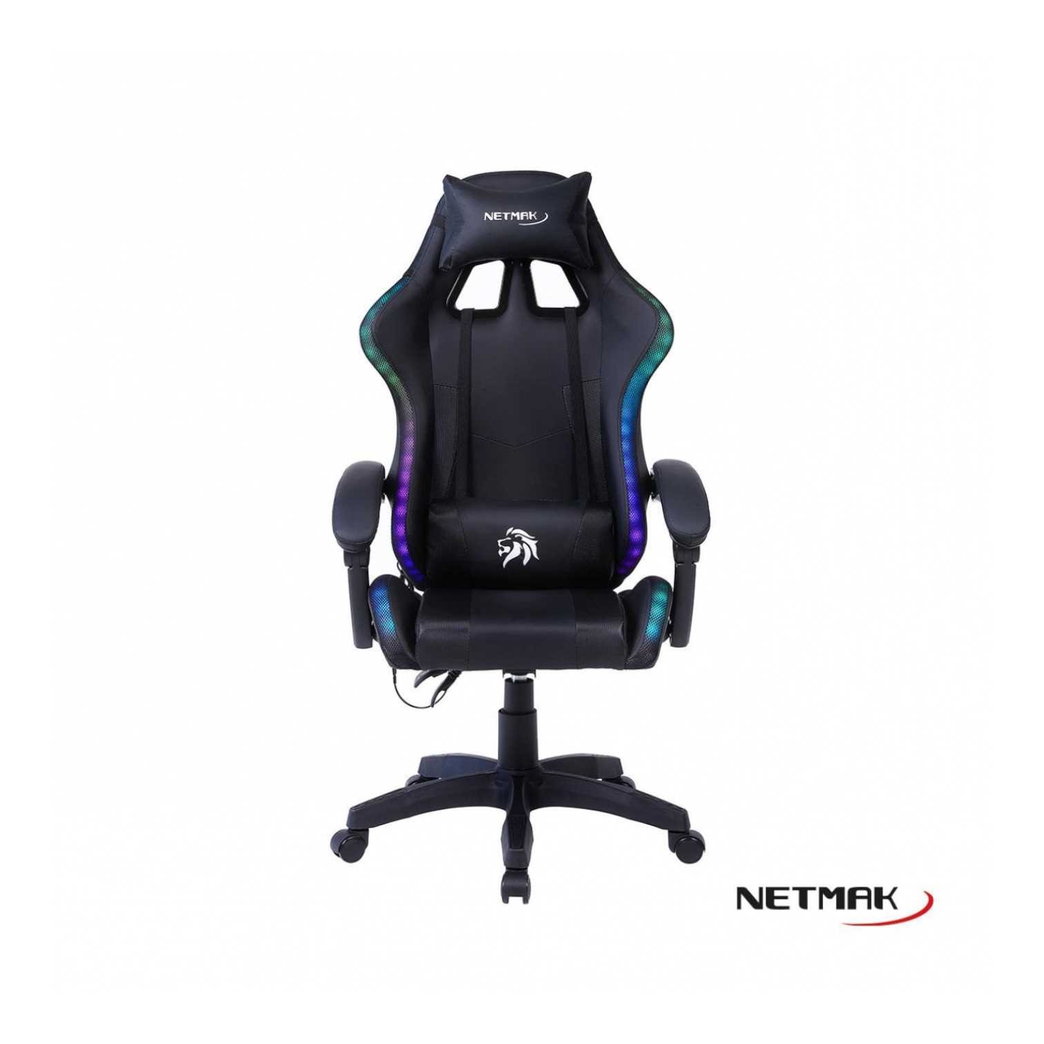1024318.jpg SILLA GAMER NETMAK BEAST RGB - Imagen 1