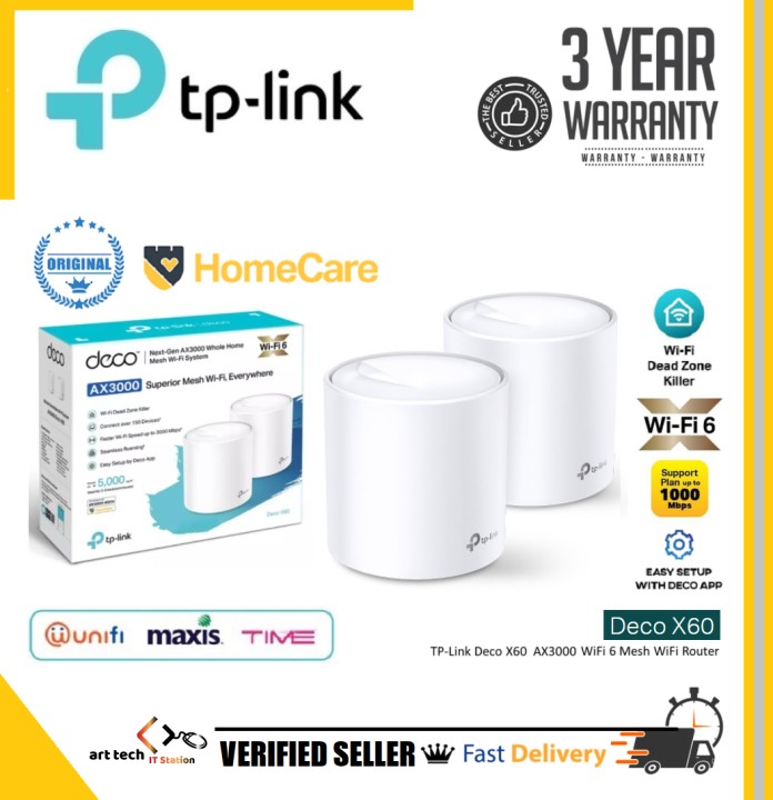 1024482.jpg DECO TPLINK X60x2 MESH AX3000 - Imagen 1