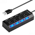 HUB ANBYTE 4P 2.0 C/LUZ/INTERR