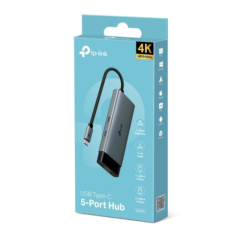 1025003.jpg HUB TPLINK UH5020C USB-C 5EN1 - Imagen 1