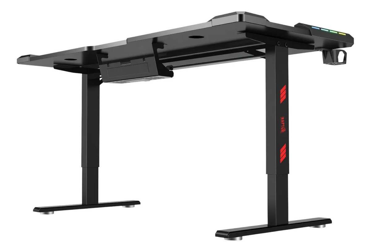1025634.jpg MESA GAMER RAPTOR GLOW 1.20M STATION SE RGB USB P.VASO/P.AUR. - Imagen 1