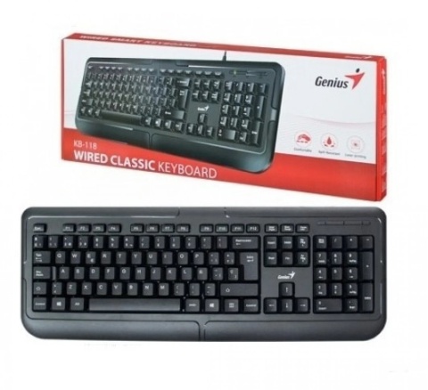 1019620-40.jpg TECLADO GENIUS KB-118 RS2 USB - Imagen 1