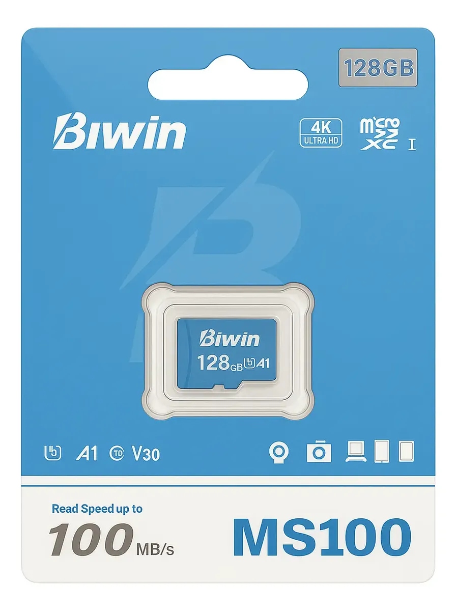 1026284 TARJETA MICRO SD128CL10 BIWIN - Imagen 1